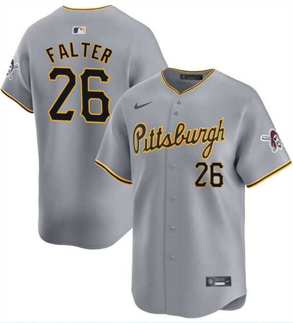 Men's Pittsburgh Pirates #26 Bailey Falter Gray Away Limited Baseball Stitched Jersey Dzhi,We sell and wholesale Men's Pittsburgh Pirates #26 Bailey Falter Gray Away Limited Baseball Stitched Jersey Dzhi on line form chian!